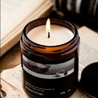 Luxury Home Fragrance Scented Candle Soy Wax Round 210g 6*6.3 Cm