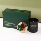 Fragrance Soy Wax Glass Jar Scented Candle With Gift Boxes