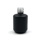 Matte Black Brush Cap 15ml Round Nail Polish Bottle