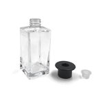 Clear Crystal 8 Ounce 240ml Square Diffuser Bottles