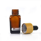 15ml Amber Square Shape Glass Bottles For Essential Oils