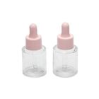 Pink Odm Glass Dropper Bottle Clear Glass Bottle Customised Serum Bottles