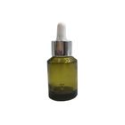 Essential Oil Serum Bottle Luxury Empty 30ml Glass Bottle Dropper With Shiny Silver Color