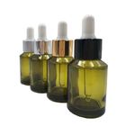 Essential Oil Serum Bottle Luxury Empty 30ml Glass Bottle Dropper With Shiny Silver Color