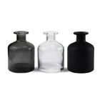2021 Black Color 200ml Essential Oil Belly Reed Diffuser Glass Bottles
