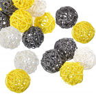 SGS Small Christmas Wicker Rattan Decorative Balls Spheres Decor Bulk