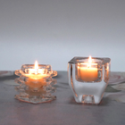 Transparent Wavy Scented Candle Glass Candlelight Romantic Diffuser Dinner