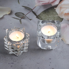 Transparent Wavy Scented Candle Glass Candlelight Romantic Diffuser Dinner