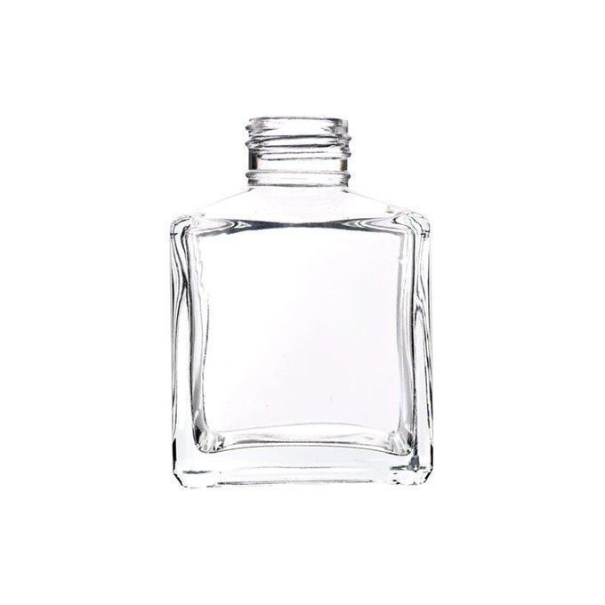 Square Luxury Clear 100ml 81mm Diffuser Glass Bottle