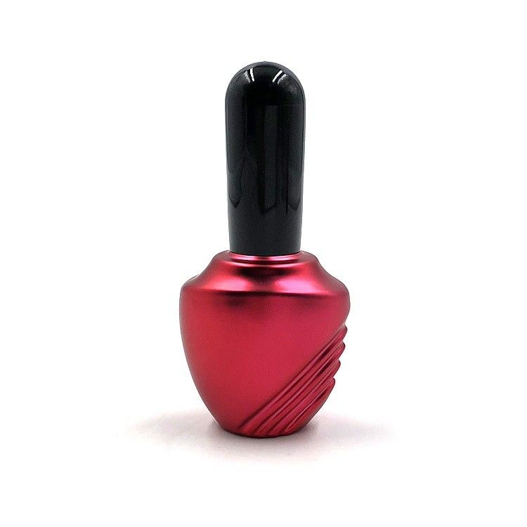 Flame Plating Frosted Red 13ml Nail Polish Glass Bottle