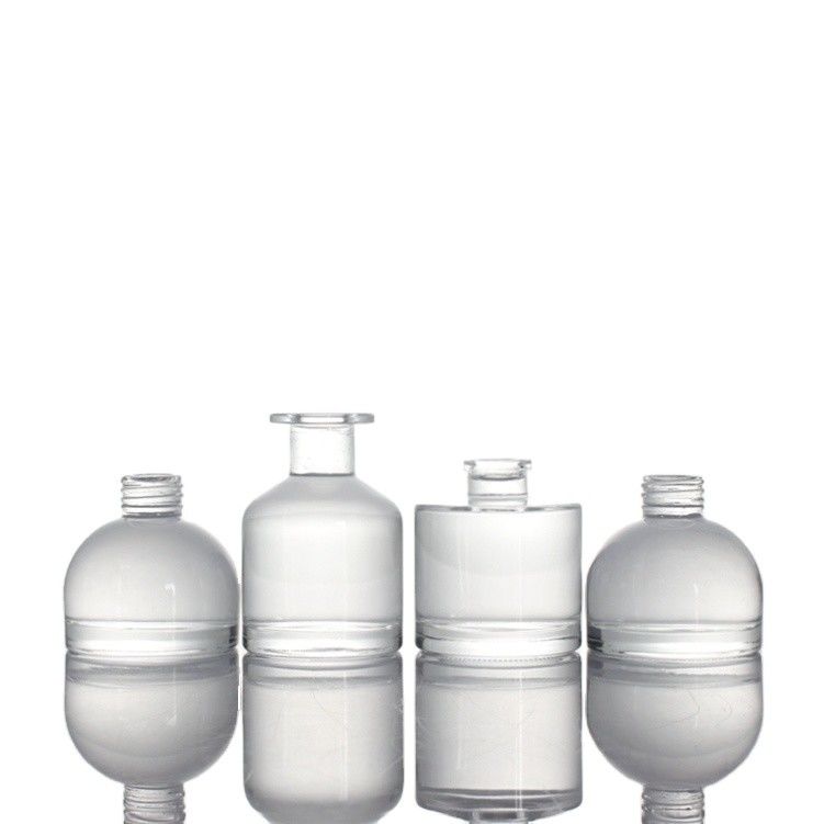 Customised Round Clear 120ml Glass Bottle For Reed Diffuser