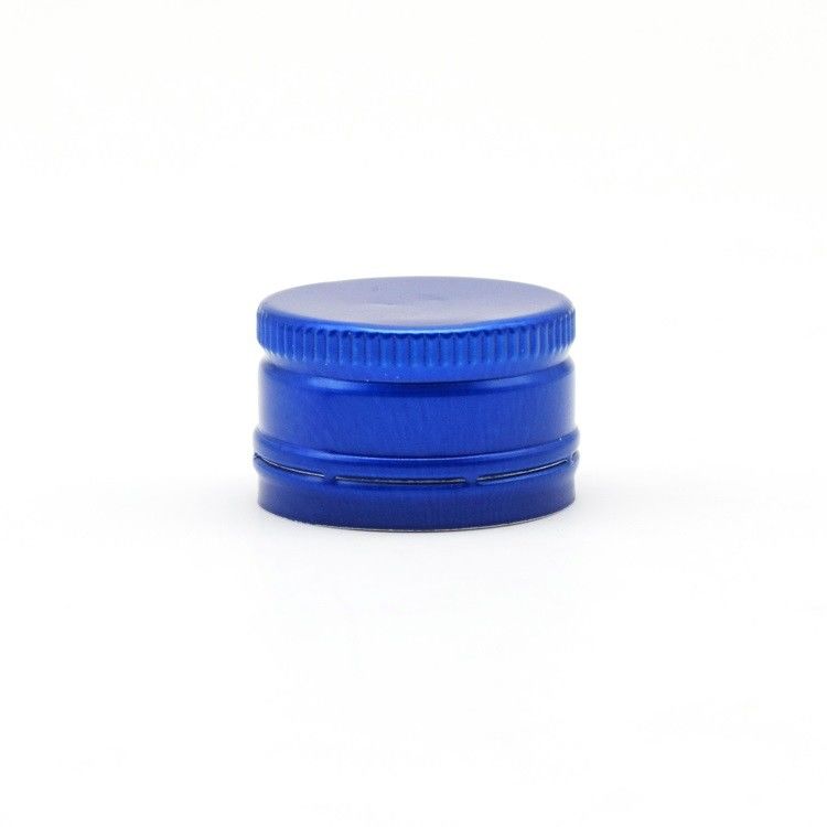 Blue Color Non Spill 24mm Aluminium Bottle Cap For Diffuser Bottle