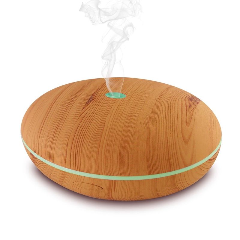 Essential Oils Diffuser Wood Grain Aroma Diffuser With Blue Tooth