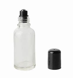 50ml Round Essential Balm Glass Bottle Flat Bottom Clear For Essential Oil